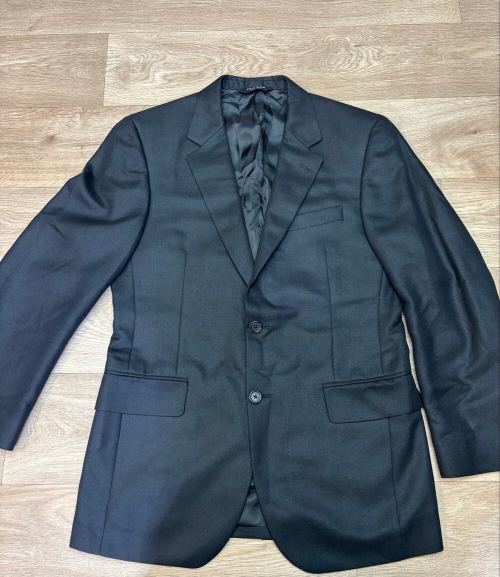 Jos. A. Bank Men's Black Silk & Camel Hair Blazer, Size 38R